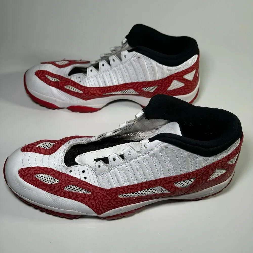 Air Jordan 11 Retro IE Low Gym Red Mens Size 18 Red White 919712-101 Basketball
